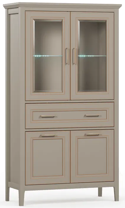 Шкаф-витрина с подсветкой Классик/Classic REG2W2D1S/170
